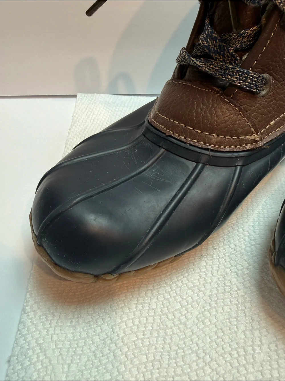 Sporto Duck Boots, Fur Lined Womans Size 8